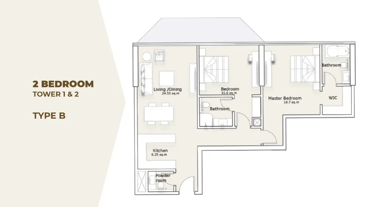 2 BR - Type B